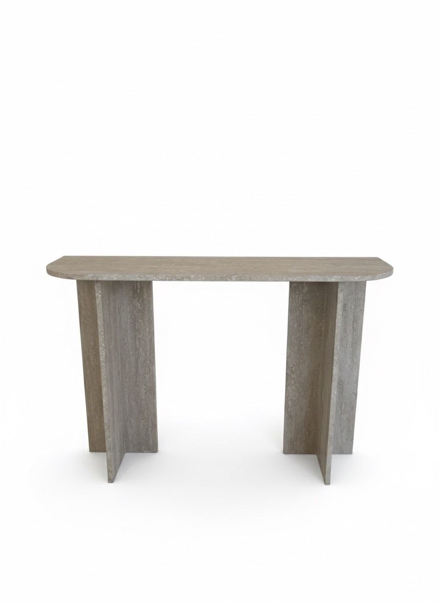 Console en travertin naturel