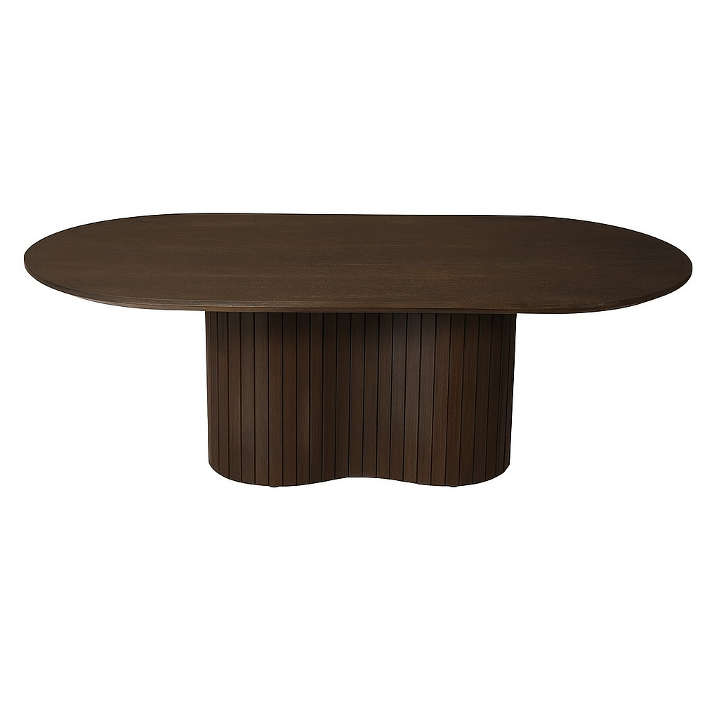 Table basse ovale – 130x70x45 cm