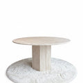 Table de salle à manger ronde en pierre naturelle – 130 cm
