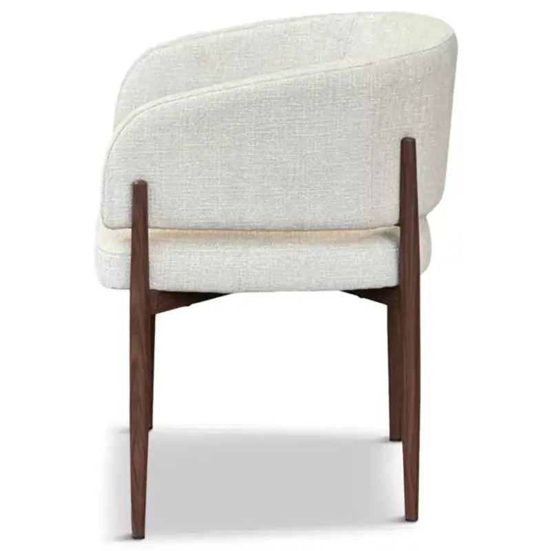 Chaise de salle à manger en noyer Japandi